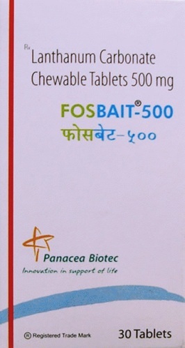 FOSBAIT Lanthanum Carbonate 250mg & 500mg