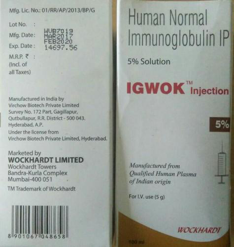 IGWOK Human Normal Immunoglobulin 5%