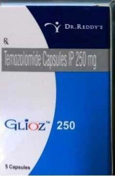 Glioz Temozolomide 5 mg, 20 mg, 100 mg and 250mg