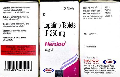 Herduo Lapatinib I.P.250mg